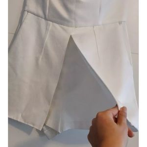 TopShop White bandeau skort playsuit size 6 US